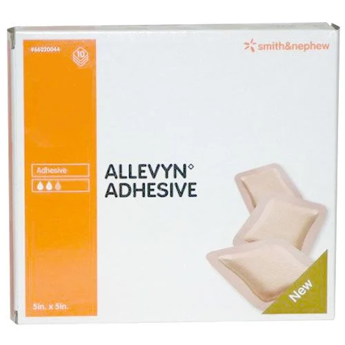 Allevyn Adhesive 66020044 | 5 x 5 Inch (4 x 4 Inch pad) - Smith & Nephew