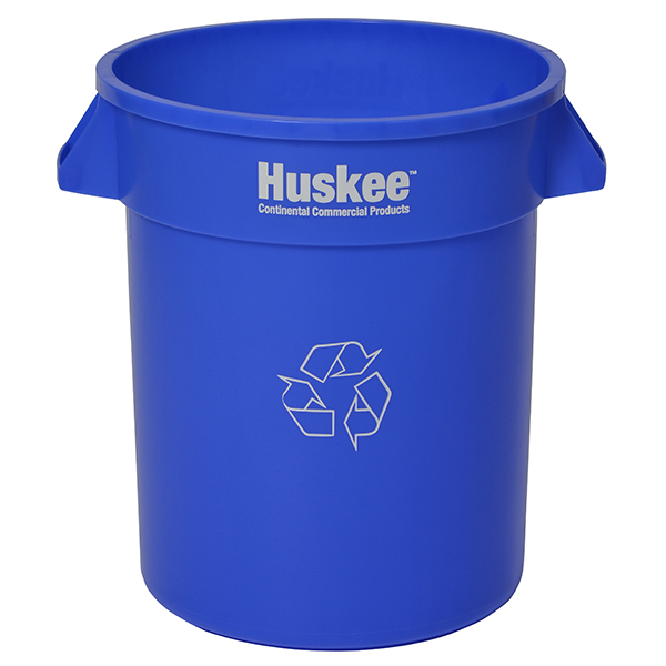 Huskee™ Round Recycling Receptacle 20 gal. Blue SKU:2000-1