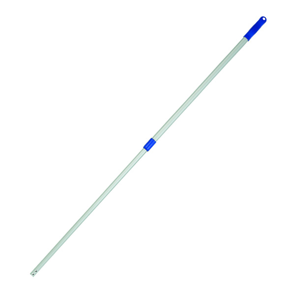 Microfiber Pro Flat Mop Handle 33 1/2″ – 60″ Blue/Silver